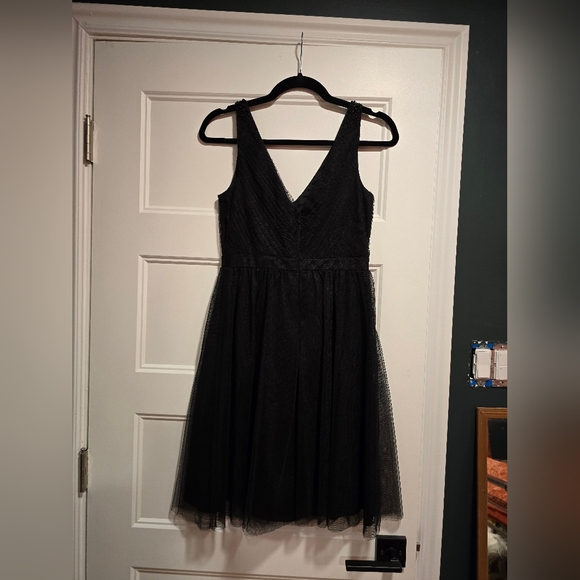 Adrianna Papell black tulle cocktail dress - Picture 2 of 9